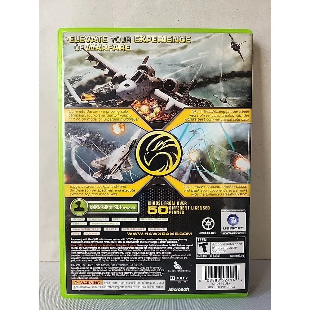 Tom Clancy's H.A.W.X. - Xbox 360 NTSC Ubisoft Warfare Preowned